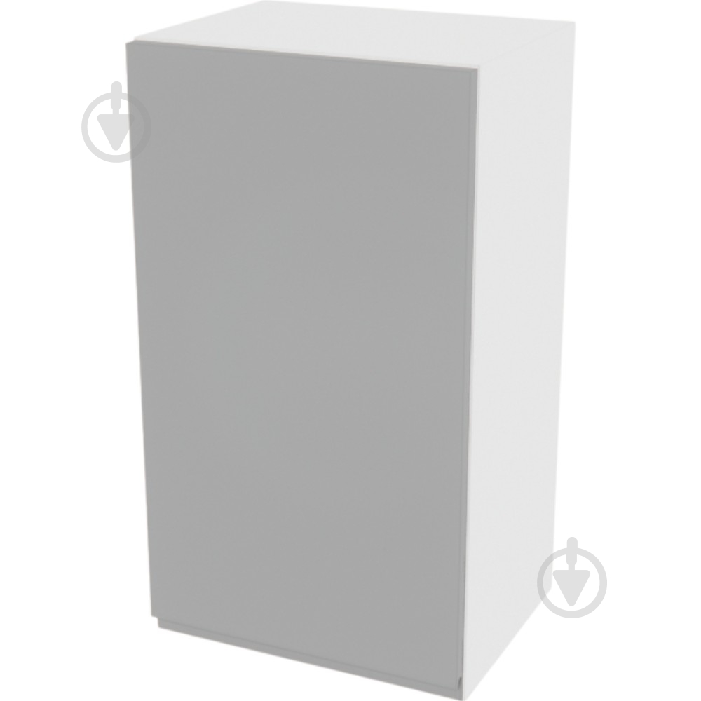 Шкаф Влада (В 40/40Ск левая) серый бархат/белый Світ Меблів - фото 1 Шкаф Влада (В 40/40Ск левая) серый бархат/белый Світ Меблів - фото 1