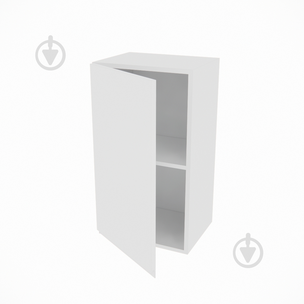 Шафа Влада (В 40/40Ск ліва) білий шовк/білий Світ Меблів - фото 2 Шафа Влада (В 40/40Ск ліва) білий шовк/білий Світ Меблів - фото 2