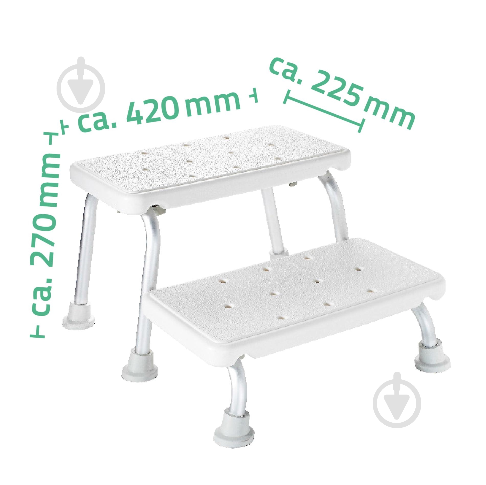 Стул Ridder на две ступеньки 42x22,5x27 см - фото 2 Стул Ridder на две ступеньки 42x22,5x27 см - фото 2
