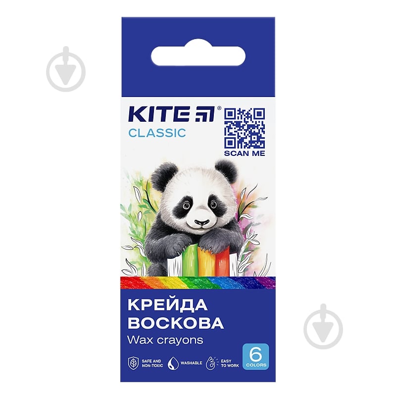 Мел восковый 6 цветов Classic K-1076 KITE - фото 1