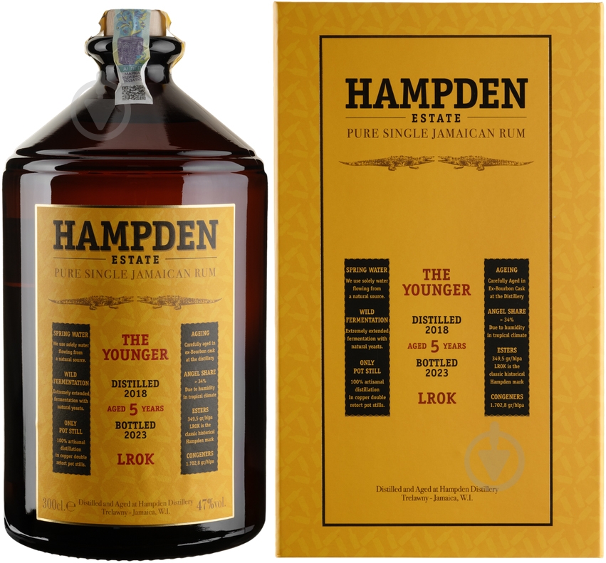 Ром Hampden 5yo Lrok The Younger 3 л - фото 1
