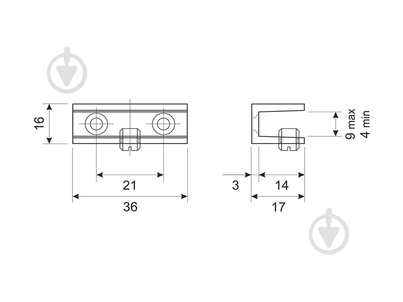 Крепление для полок DC DM 02 G2 2 шт. - фото 2