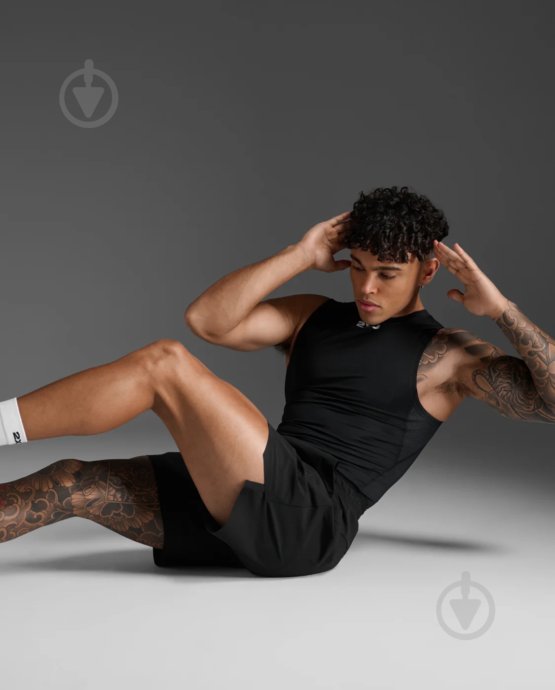 Майка 2XU Core Compression Sleeveless MA6400a_BLK/SIL р.2XL черный - фото 9