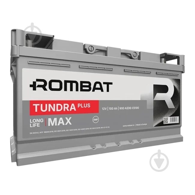 Аккумулятор автомобильный ROMBAT 100Ah 900A 12V «+» справа (E5100) - фото 2