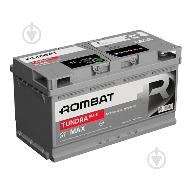 Аккумулятор автомобильный ROMBAT 100Ah 900A 12V «+» справа (E5100) - фото 1