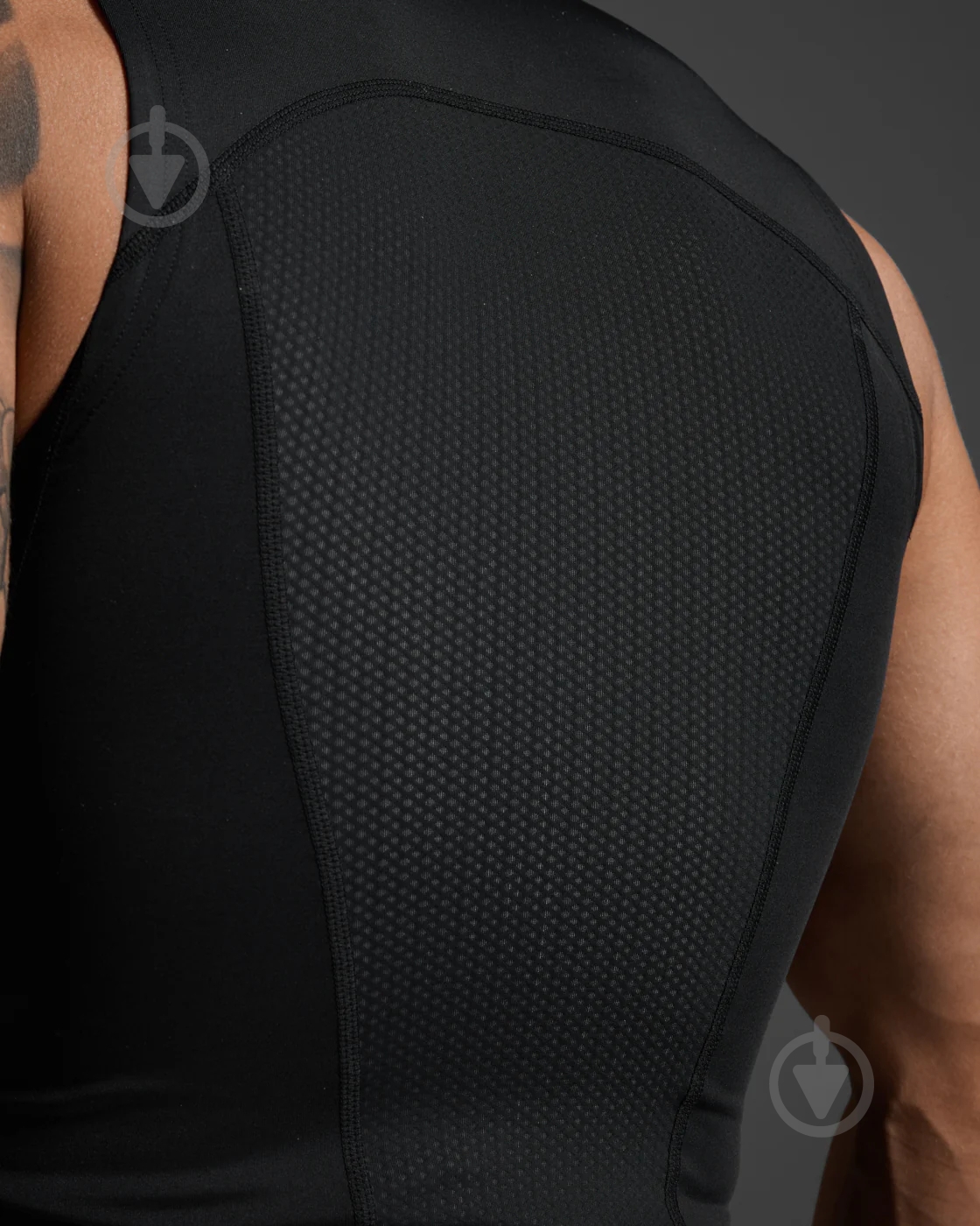 Майка 2XU Core Compression Sleeveless MA6400a_BLK/SIL р.S черный - фото 8