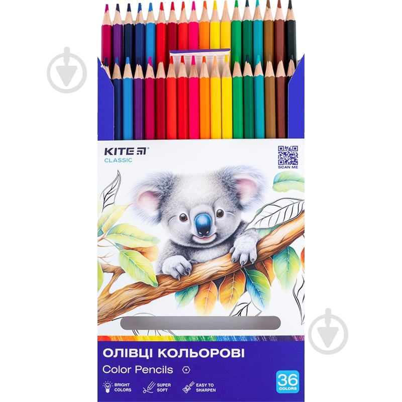 Карандаши цветные 36 шт. Classic K-057 KITE - фото 2