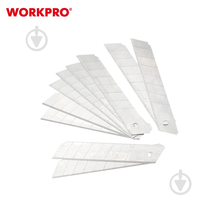 Лезо для ножів WORKPRO 18 мм (10 од.) SK5 PRO WP212002 - фото 3