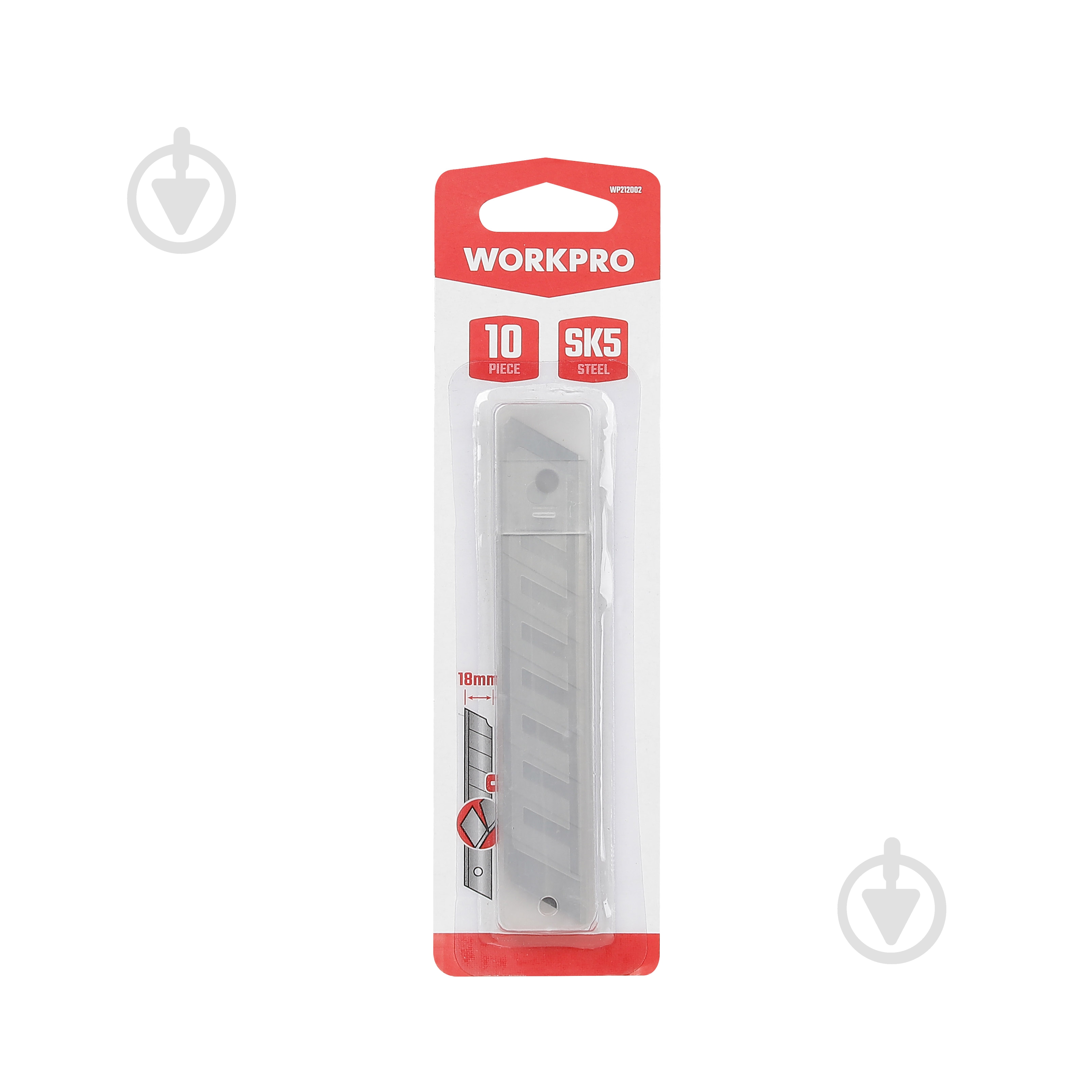 Лезо для ножів WORKPRO 18 мм (10 од.) SK5 PRO WP212002 - фото 5