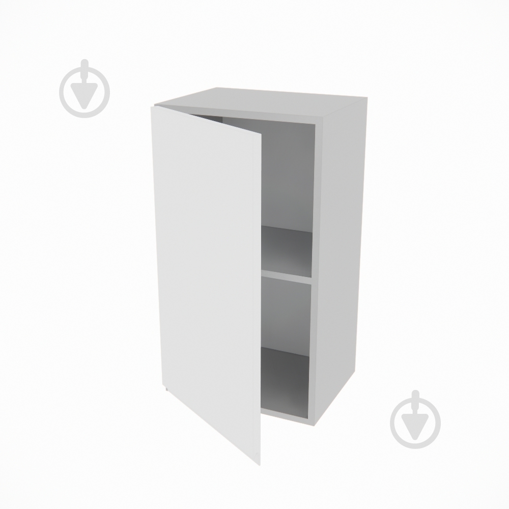 Шафа Влада (В 40/40Ск ліва) білий шовк/попелястий Світ Меблів - фото 2 Шафа Влада (В 40/40Ск ліва) білий шовк/попелястий Світ Меблів - фото 2