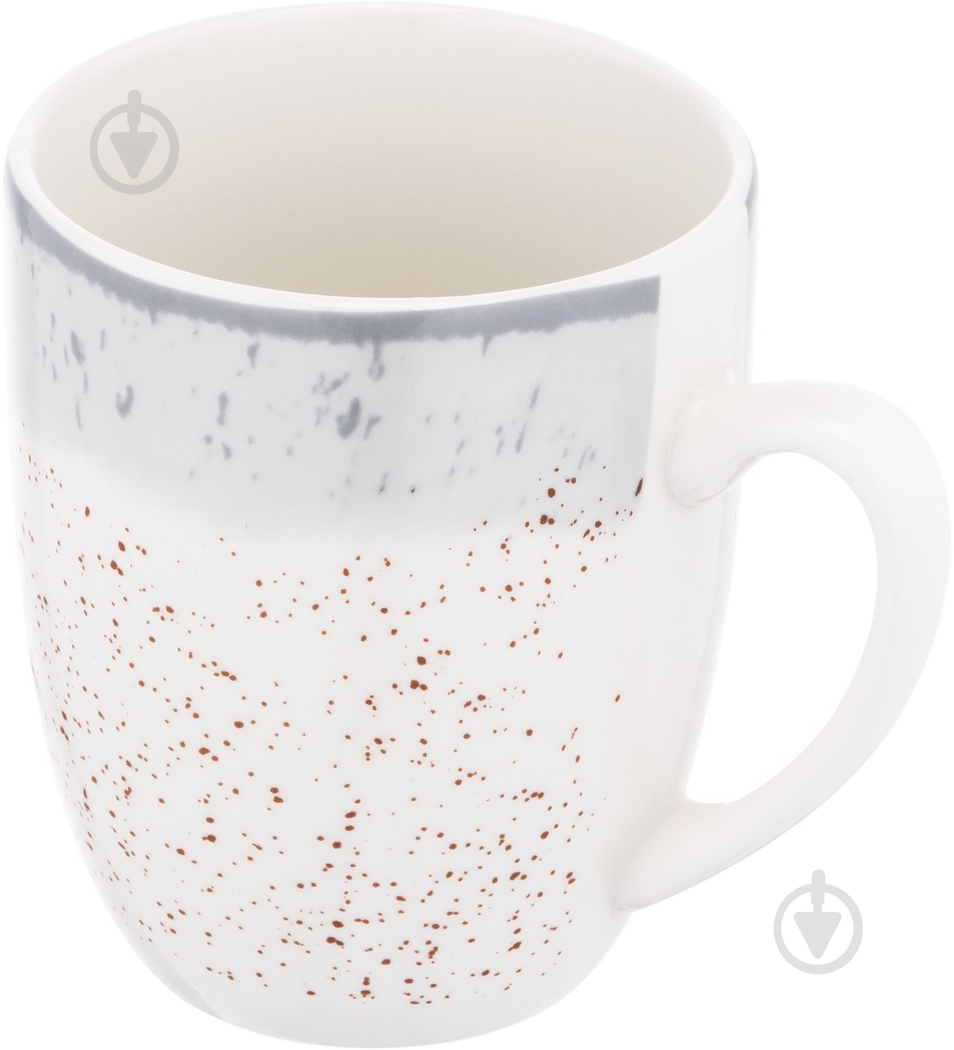 Чашка Ardesto Siena 360 мл бело-серая AR2936SW - фото 3