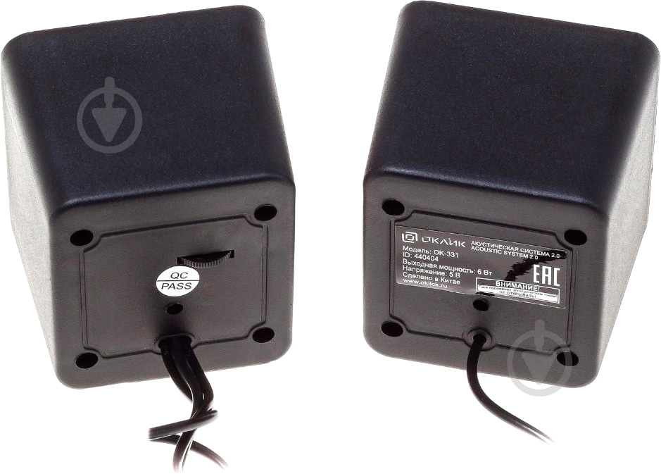 Колонки Oklick OK-331 2.0 black - фото 4 Колонки Oklick OK-331 2.0 black - фото 4