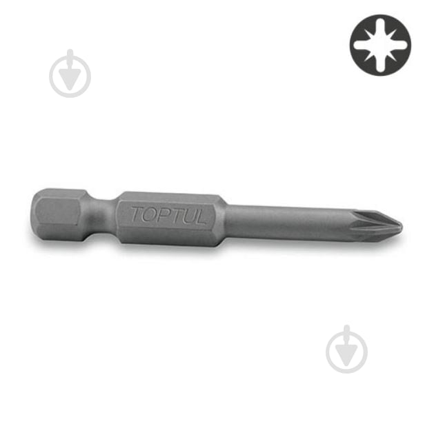 Бита Toptul 1/4" 50 мм PZ2 1 шт. FSRA0802 - фото 1