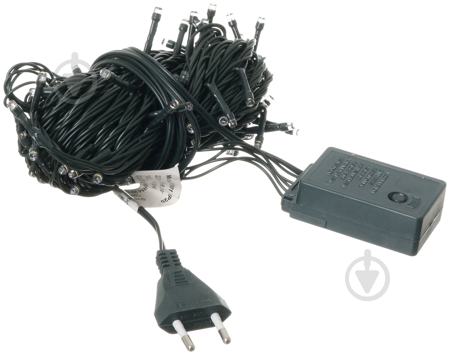 Электрогирлянда линейная Феєрія тепло-белая встроенный светодиод (LED) 100 ламп 10 м (QC2001) - фото 7