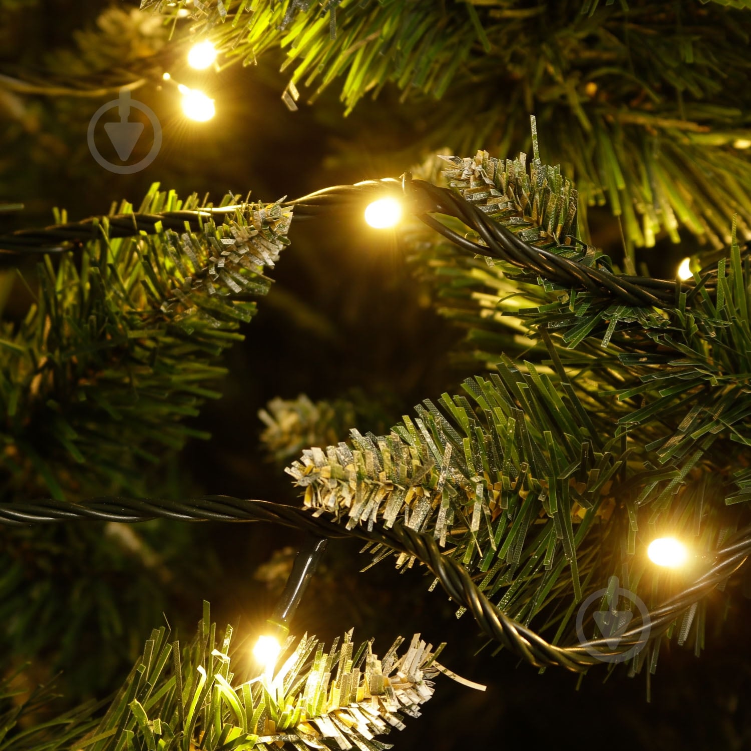 Электрогирлянда линейная Феєрія тепло-белая встроенный светодиод (LED) 100 ламп 10 м (QC2001) - фото 5