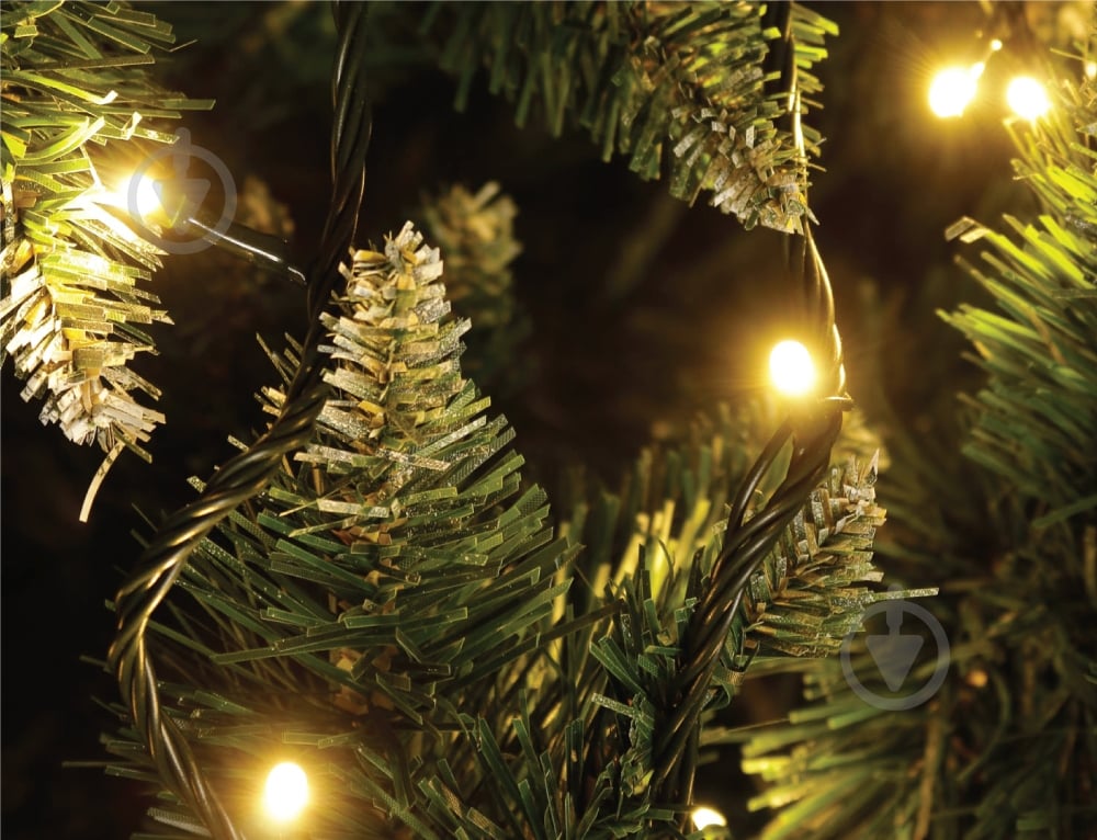 Электрогирлянда линейная Феєрія тепло-белая встроенный светодиод (LED) 100 ламп 10 м (QC2001) - фото 6