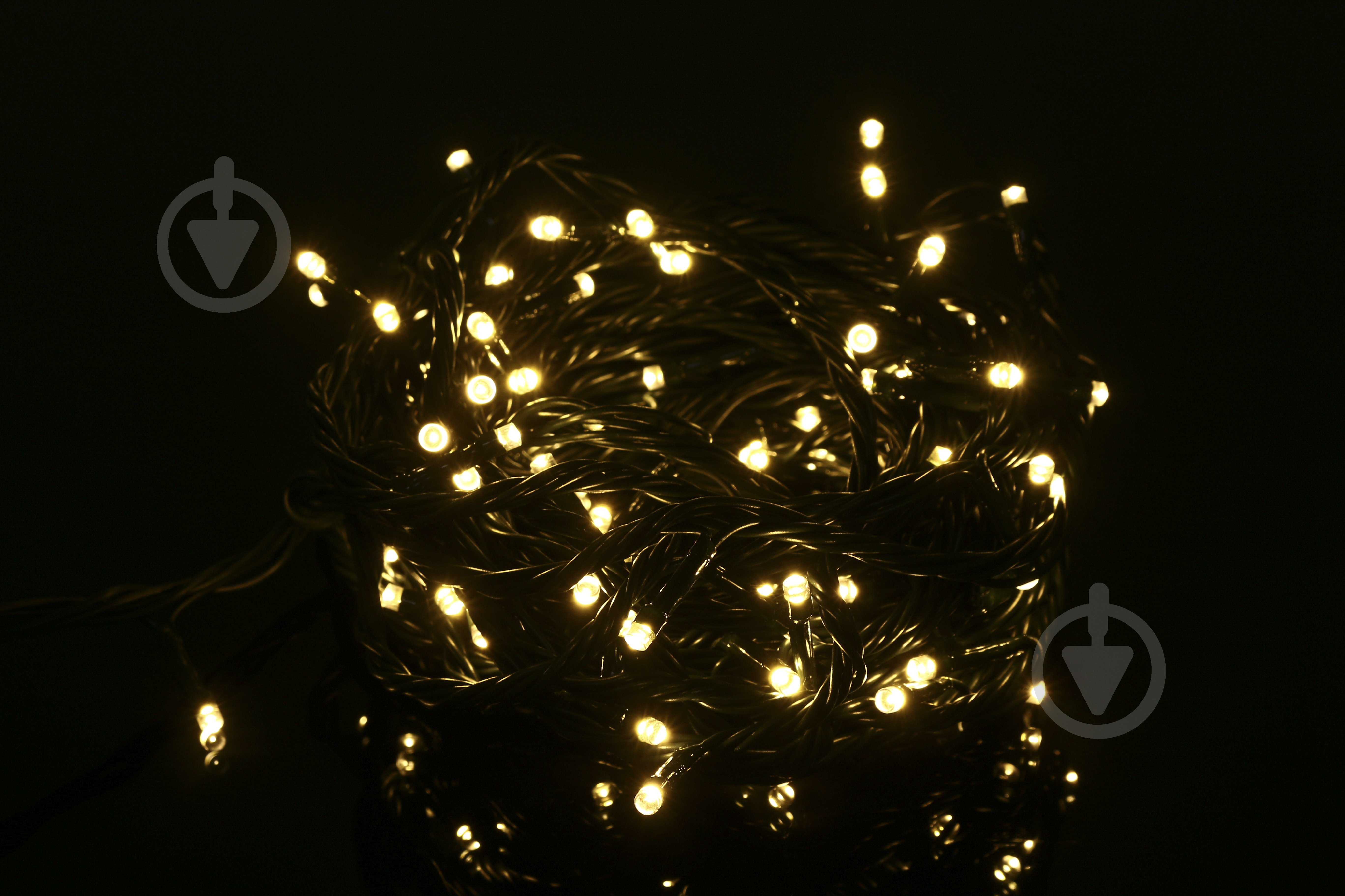 Электрогирлянда линейная Феєрія тепло-белая встроенный светодиод (LED) 100 ламп 10 м (QC2001) - фото 2