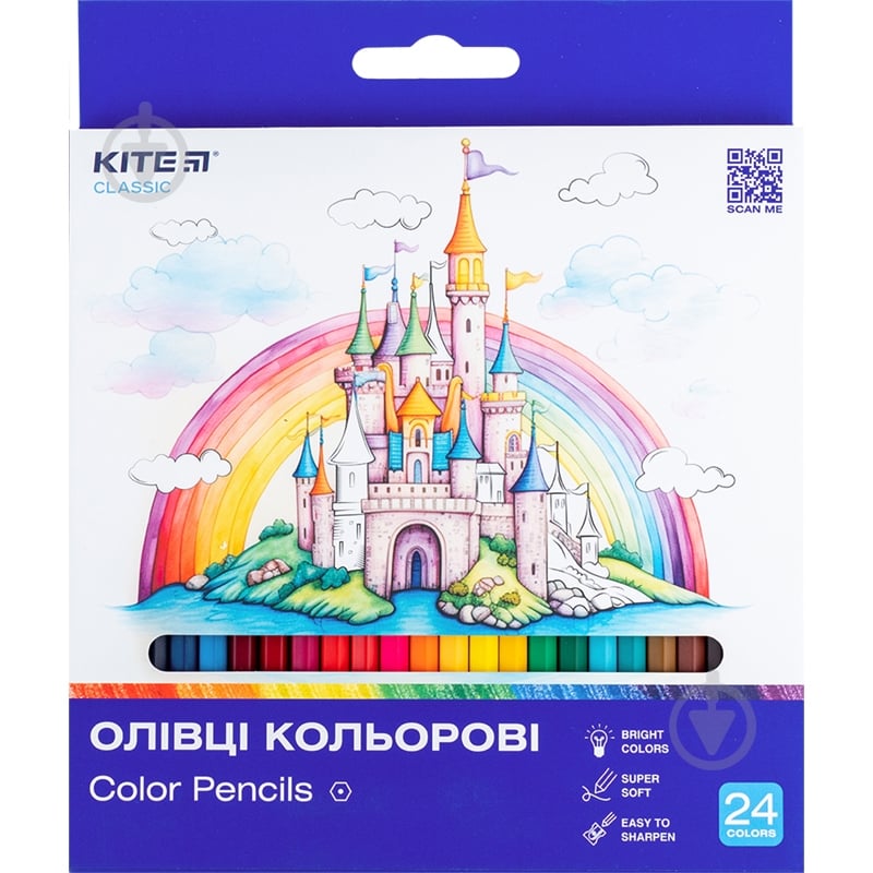 Олівці кольорові 24 шт. Classic K-055 KITE - фото 1