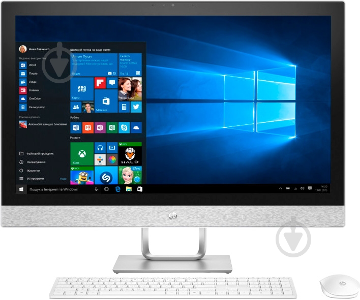 Моноблок HP Pavilion AiO 27" (2MJ18EA) white - фото 1 Моноблок HP Pavilion AiO 27" (2MJ18EA) white - фото 1