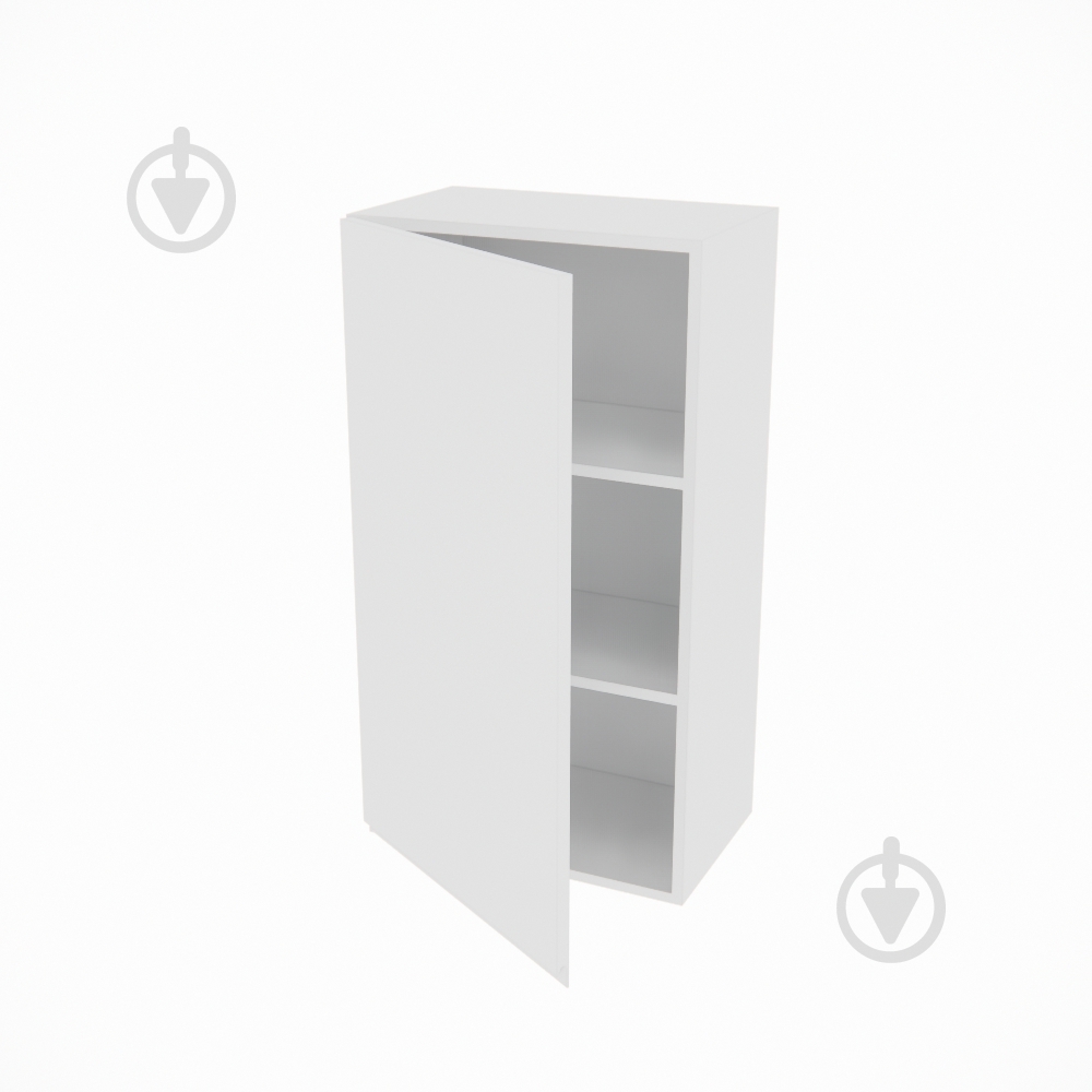 Шафа Влада (В 50/50Ск (920)ліва) білий шовк/білий Світ Меблів - фото 2 Шафа Влада (В 50/50Ск (920)ліва) білий шовк/білий Світ Меблів - фото 2