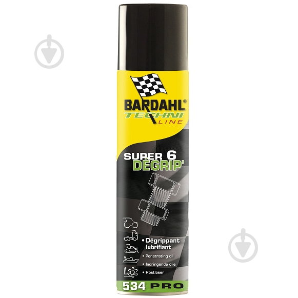 Жидкий ключ Bardahl SUPER 6 DEGRIP 5342 600 мл - фото 1