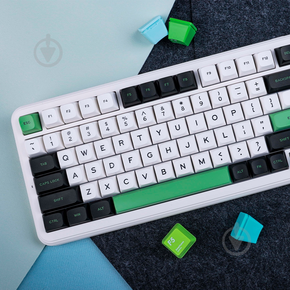 Клавіатура бездротова MChose (K99-2A) white/green - фото 7