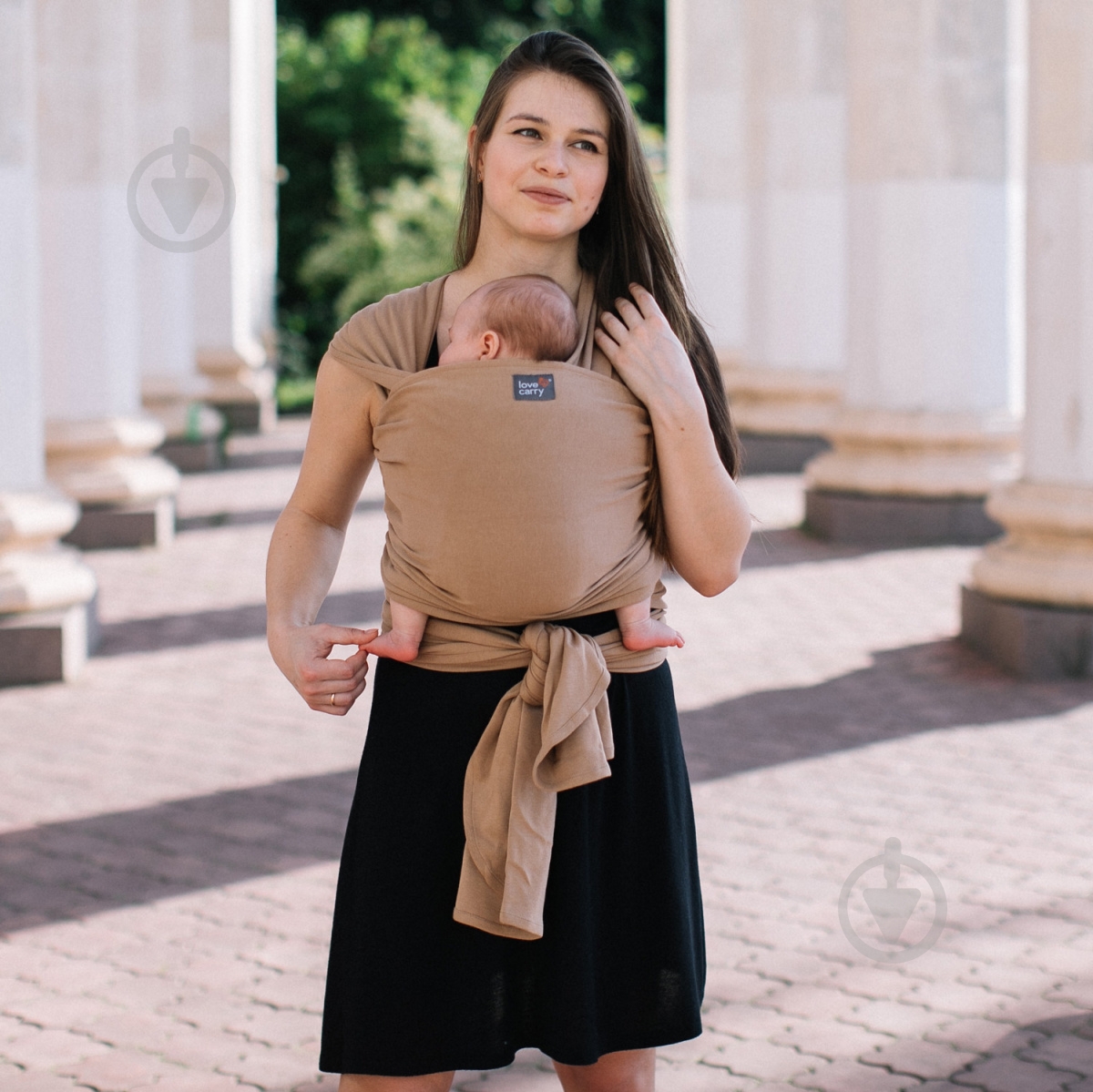 Слінг-шарф Мигдаль Love & Carry бежевий - фото 1