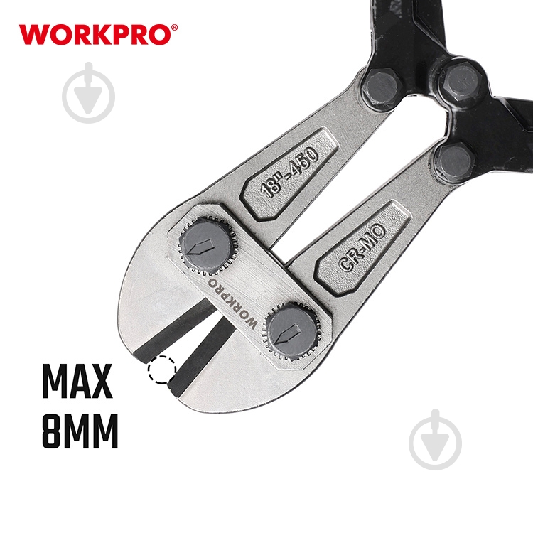 Бокорезы WORKPRO 450 мм CR-MO PRO 1 шт. WP216004 - фото 6