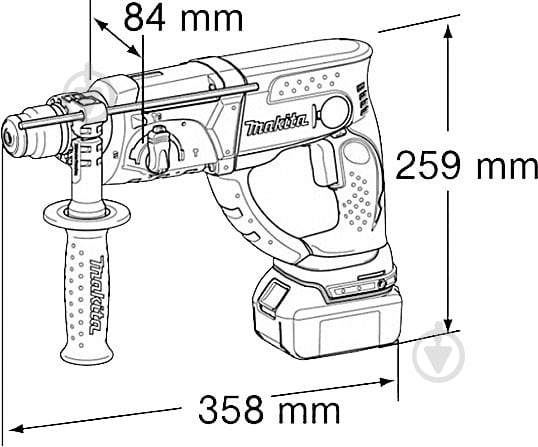 Перфоратор Makita BHR202Z - фото 8