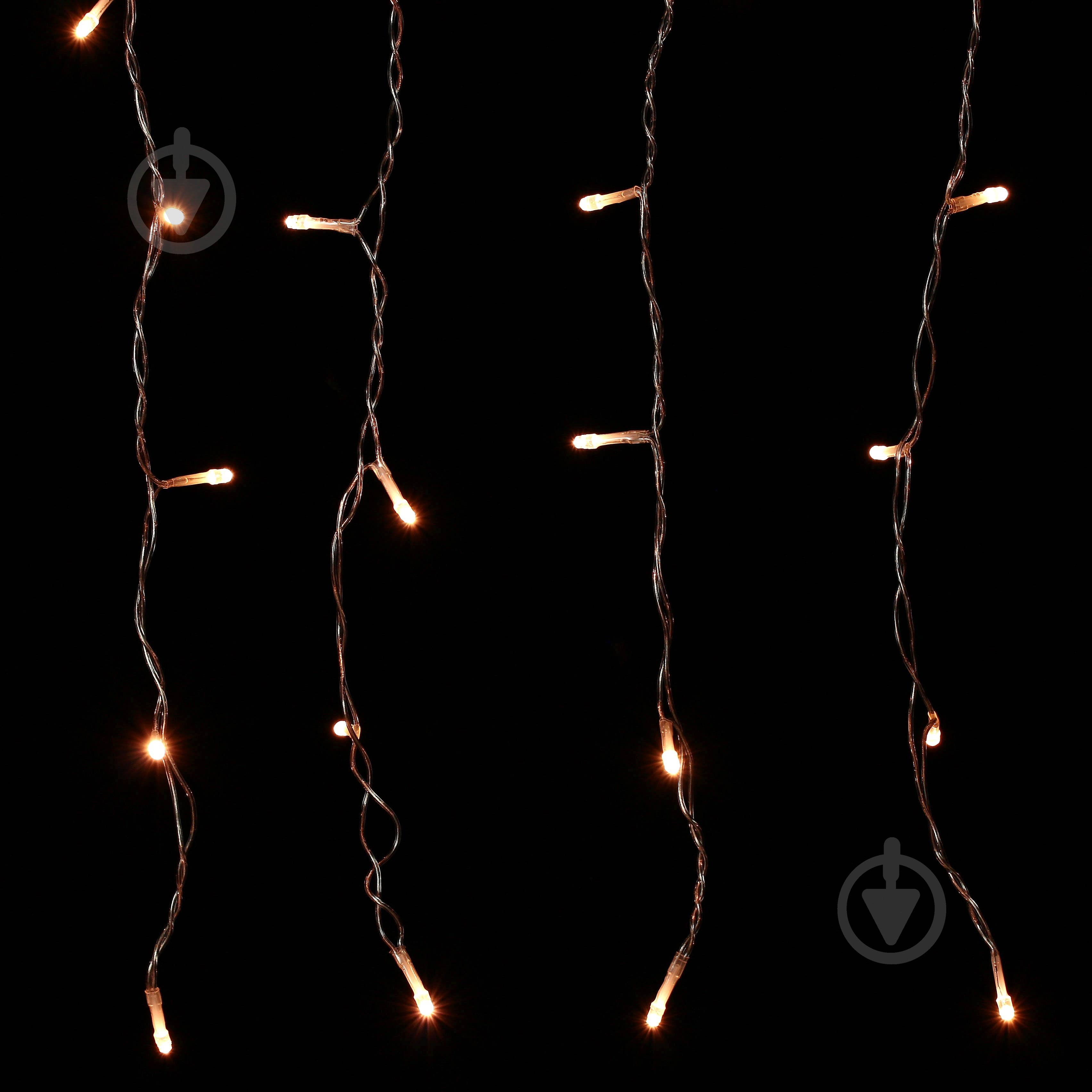 Електрогірлянда-штора Феєрія біла QC2018 вбудований світлодіод (LED) 135 ламп 2,7 м - фото 5