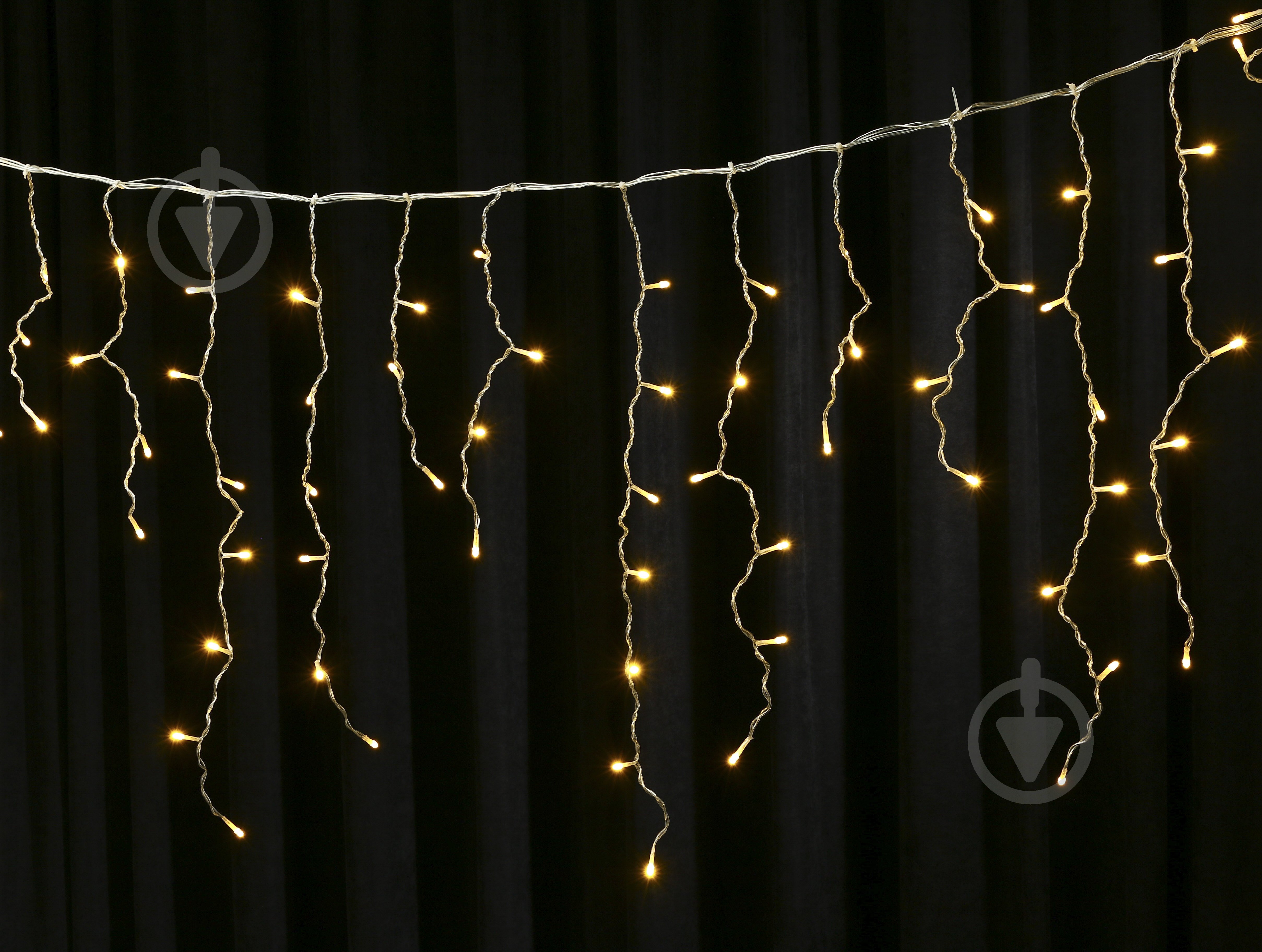 Електрогірлянда-штора Феєрія біла QC2018 вбудований світлодіод (LED) 135 ламп 2,7 м - фото 1