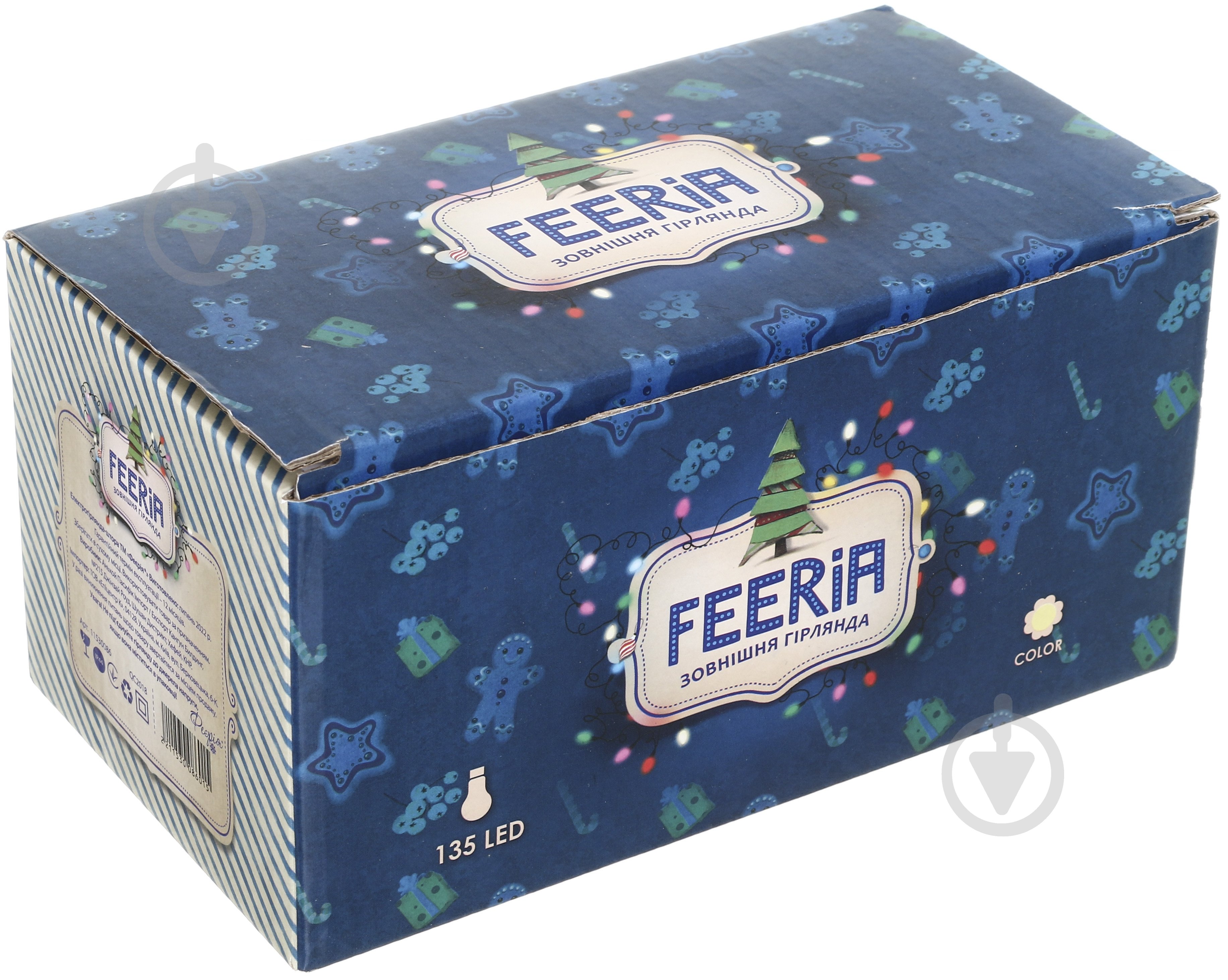 Електрогірлянда-штора Феєрія біла QC2018 вбудований світлодіод (LED) 135 ламп 2,7 м - фото 8