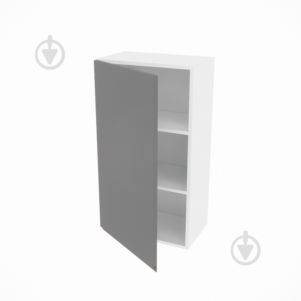 Шафа Влада (В 50/50Ск (920)ліва) графіт/білий Світ Меблів - фото 2 Шафа Влада (В 50/50Ск (920)ліва) графіт/білий Світ Меблів - фото 2