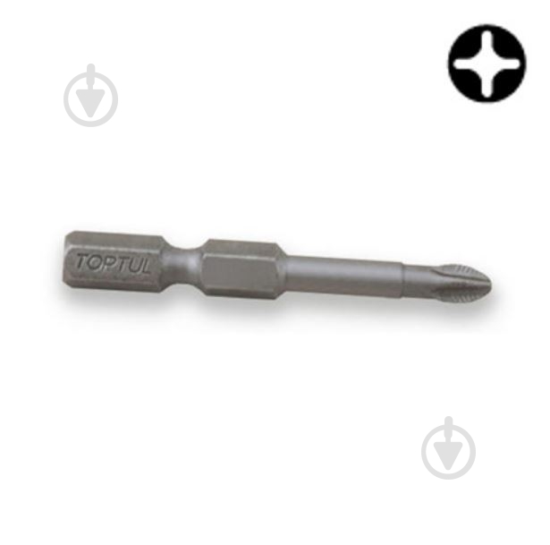 Бита Toptul 1/4" 50 мм PH2 1 шт. FSMA0802 - фото 1 Бита Toptul 1/4" 50 мм PH2 1 шт. FSMA0802 - фото 1