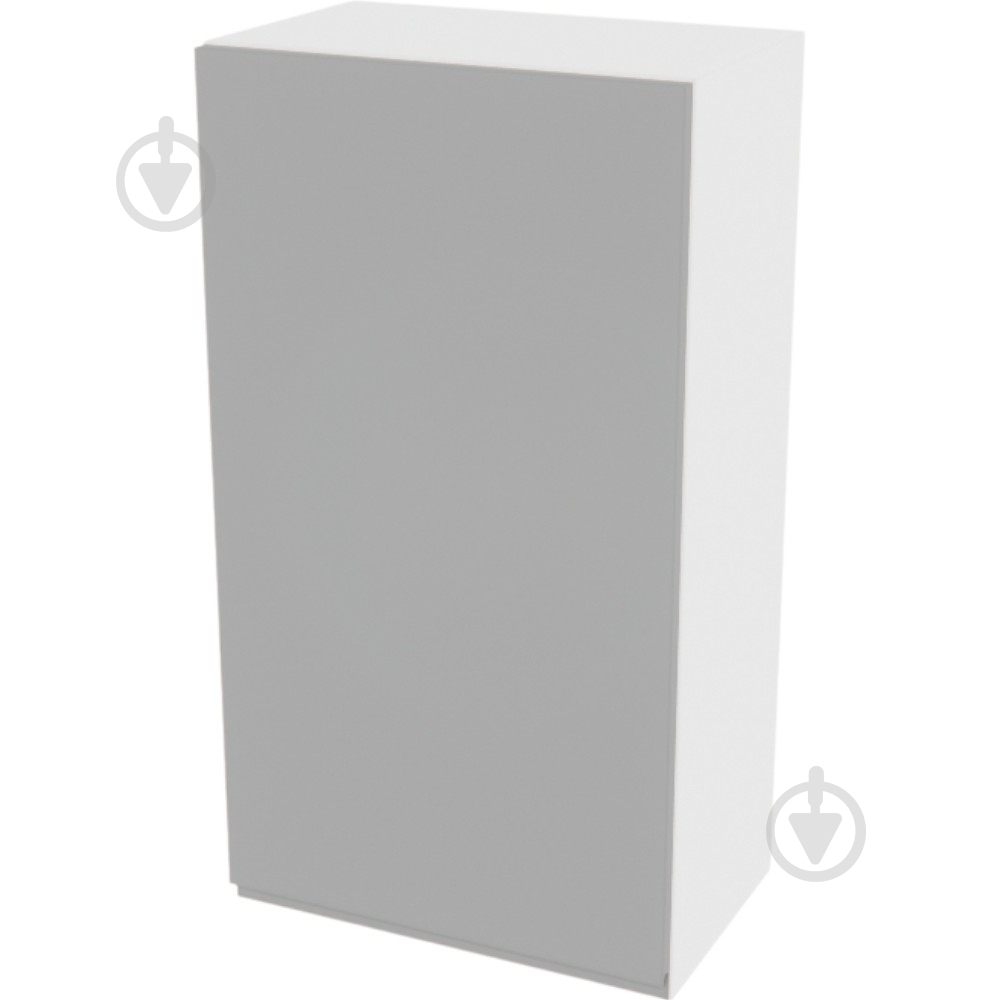 Шафа Влада (В 50/50Ск (920)ліва) сірий оксамит/білий Світ Меблів - фото 1 Шафа Влада (В 50/50Ск (920)ліва) сірий оксамит/білий Світ Меблів - фото 1