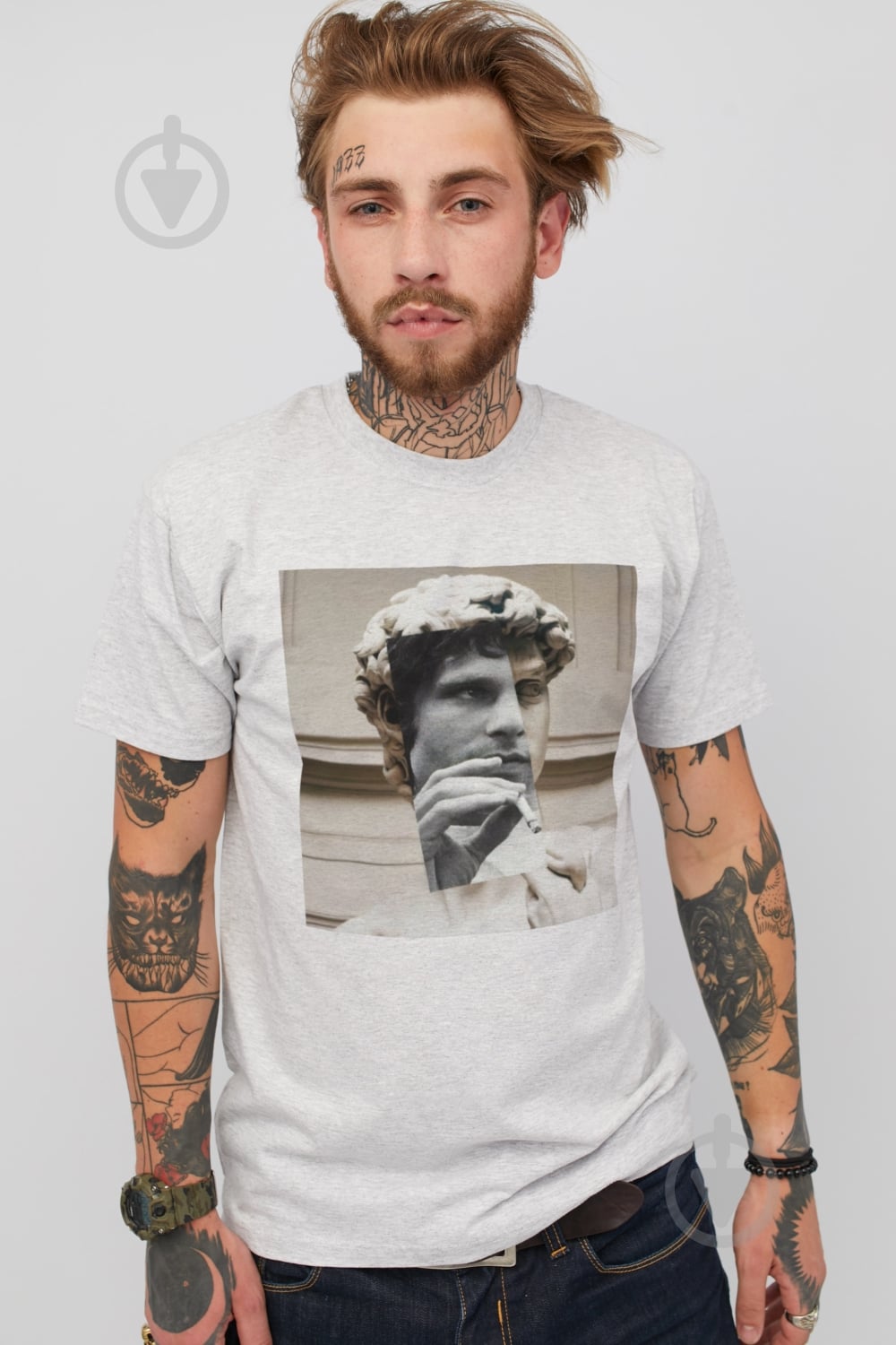 Футболка YAPPI MG2259 р.L серый - фото 1