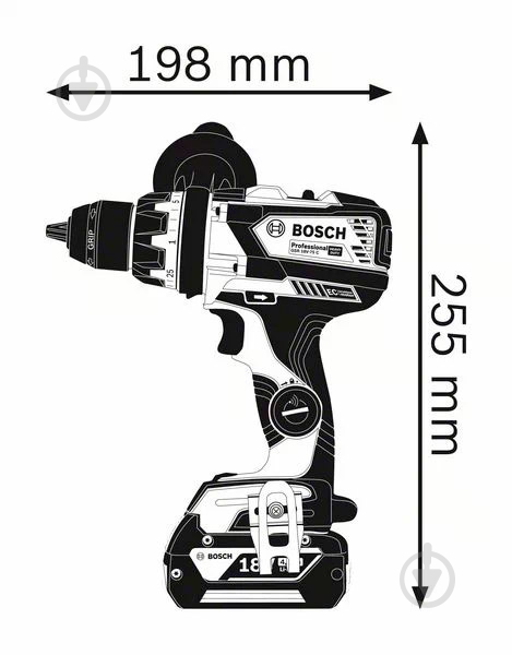Шуруповерт акумуляторний Bosch Professional GSR 18 V-110 C 06019G0109 - фото 5 Шуруповерт акумуляторний Bosch Professional GSR 18 V-110 C 06019G0109 - фото 5