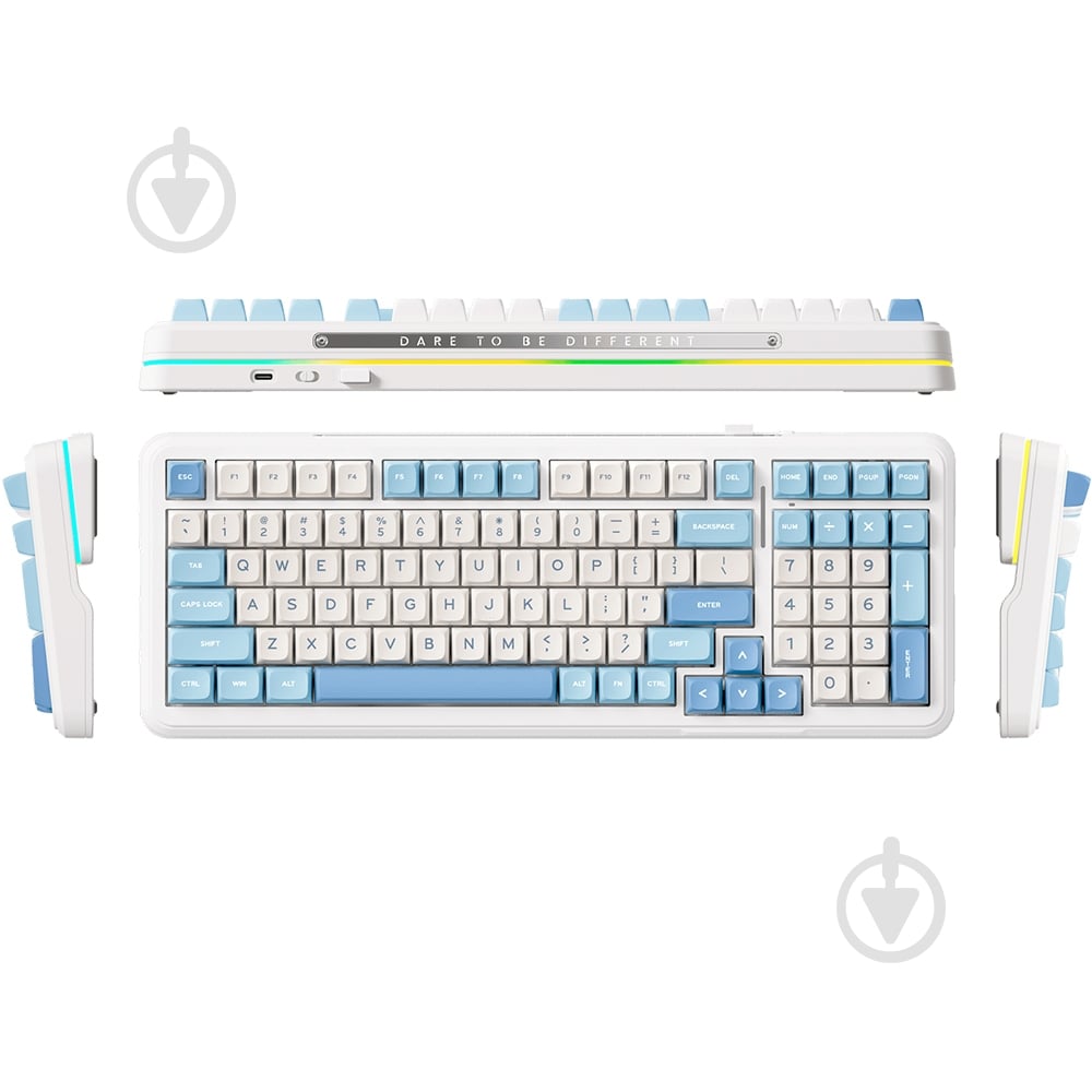 Клавіатура бездротова MChose (k99-1A) white - фото 2