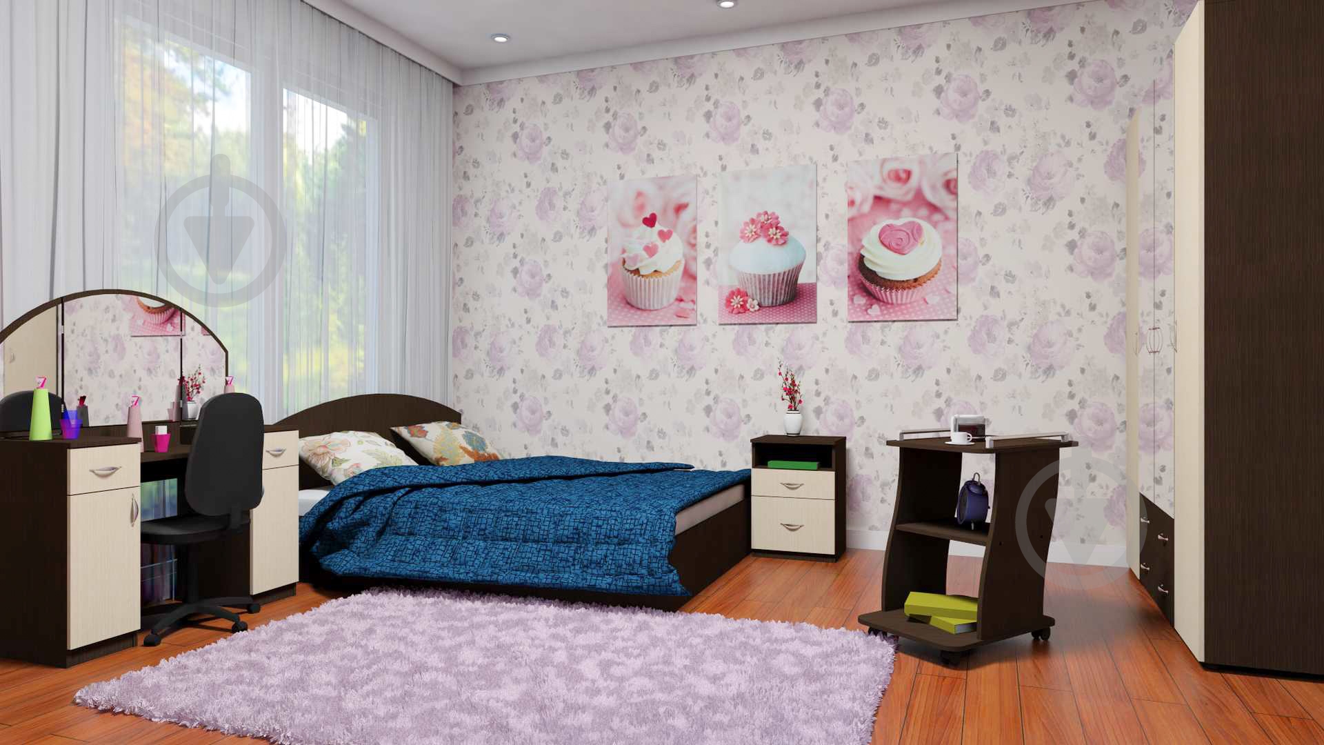 УЦЕНКА! Кровать Компанит 160 дуб сонома - фото 2