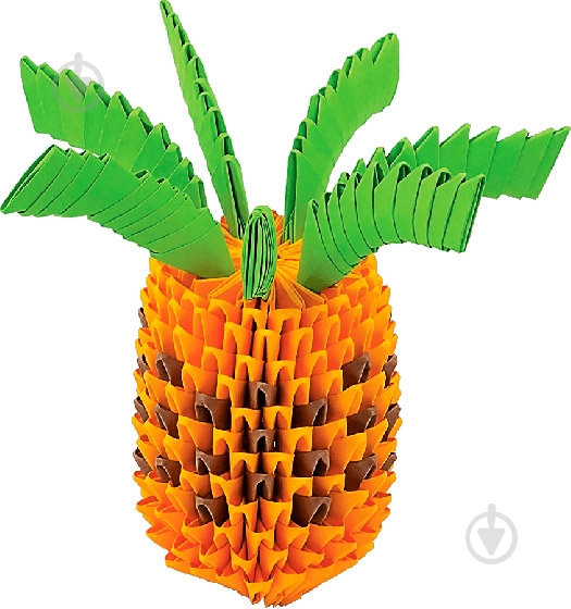Модульное оригами Ананас ОМ 6058 Бумагия - фото 2