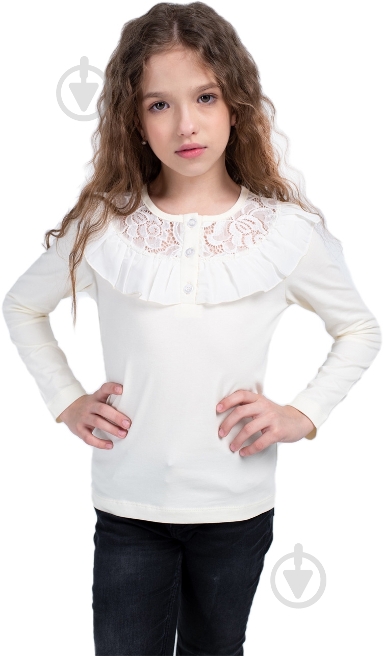 Кофта для девочки Vidoli B-20622W р.152 белый - фото 1