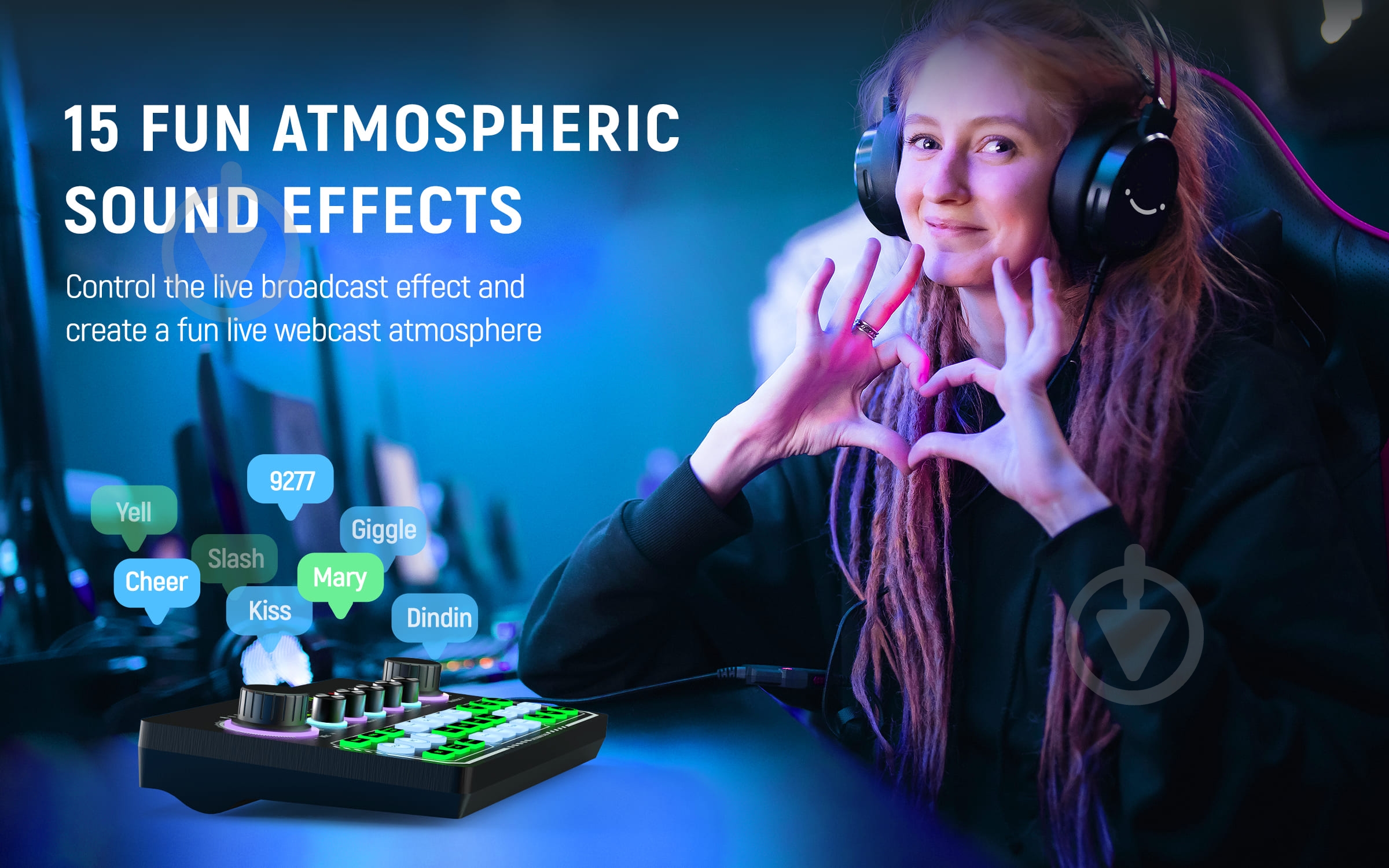 Пульт микшерный FIFINE SC6 Sound Card - фото 9