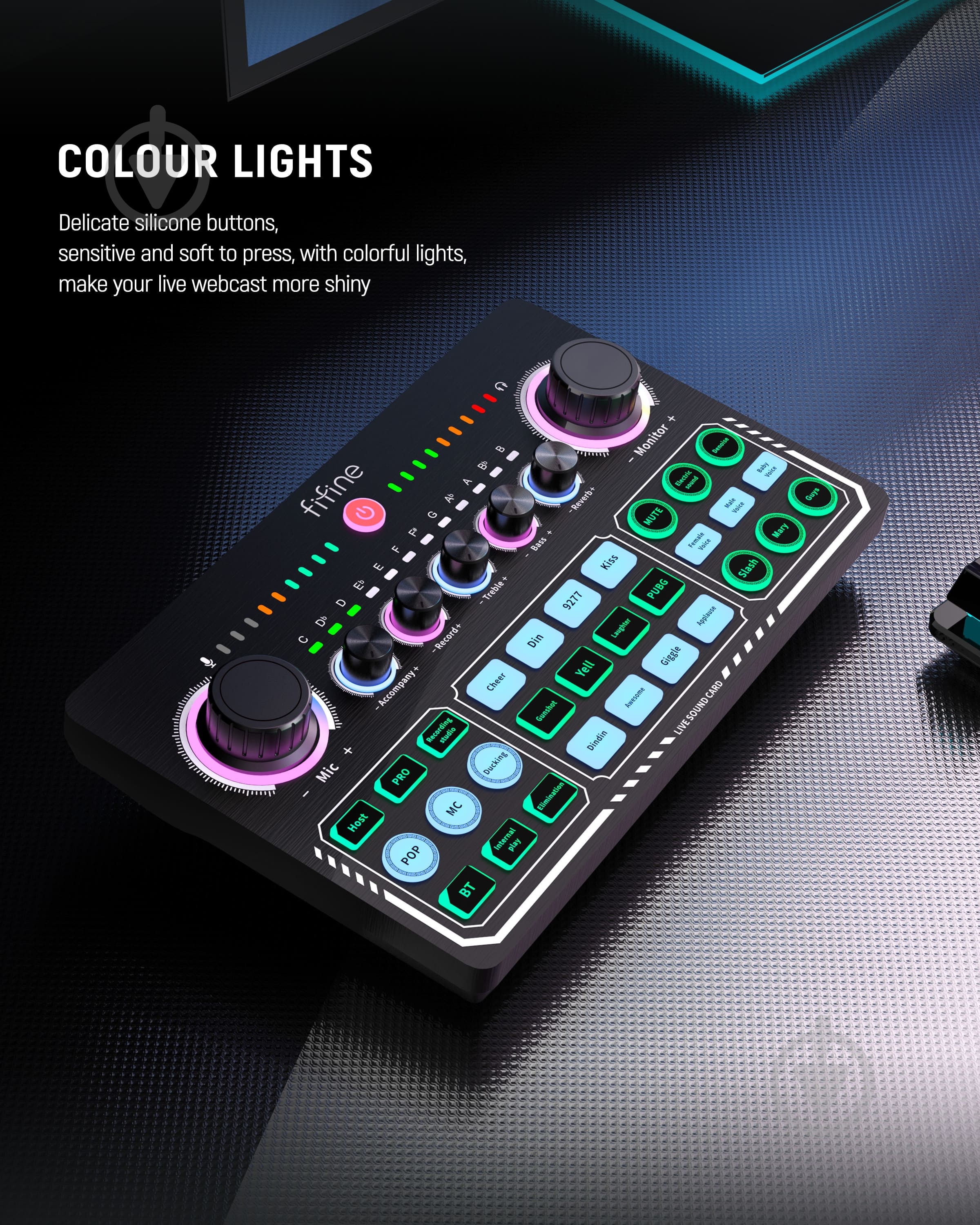 Пульт микшерный FIFINE SC6 Sound Card - фото 5