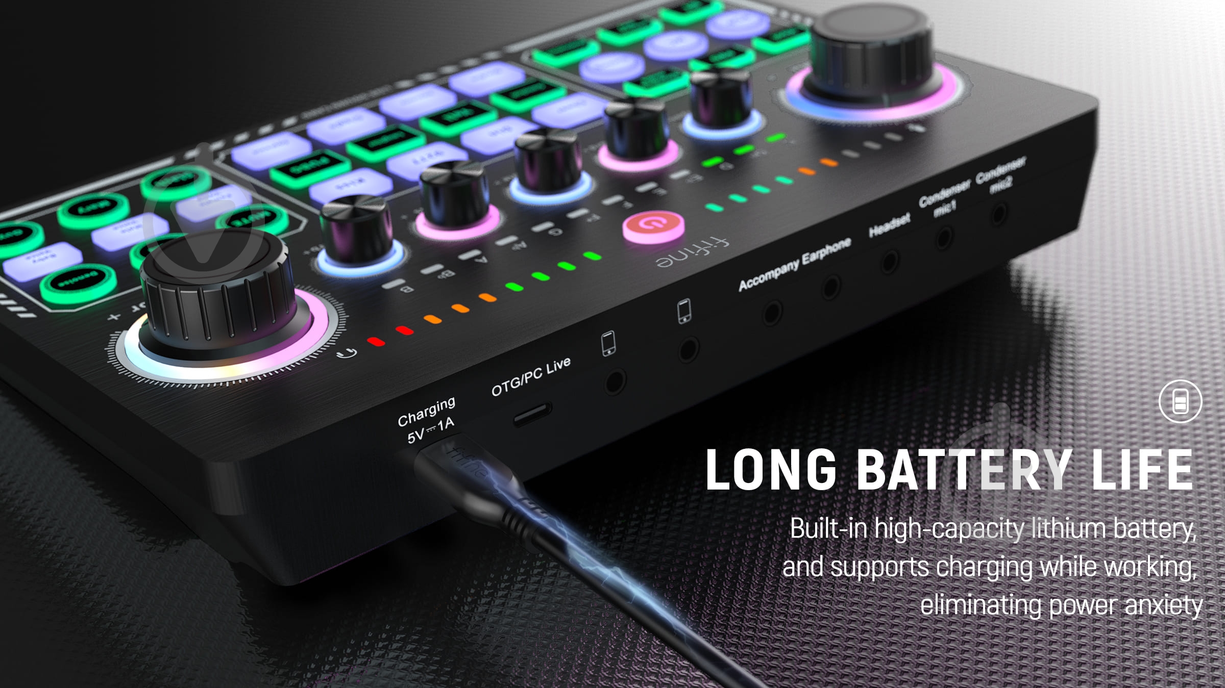 Пульт микшерный FIFINE SC6 Sound Card - фото 8