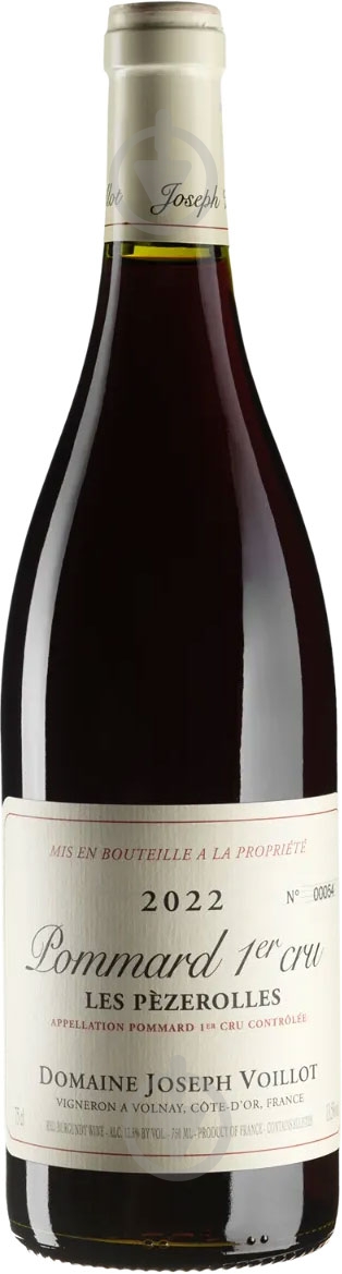 Вино Joseph Voillot Pommard 1er Cru Le Pezerolles червоне сухе 2022 0,75 л - фото 1 Вино Joseph Voillot Pommard 1er Cru Le Pezerolles червоне сухе 2022 0,75 л - фото 1