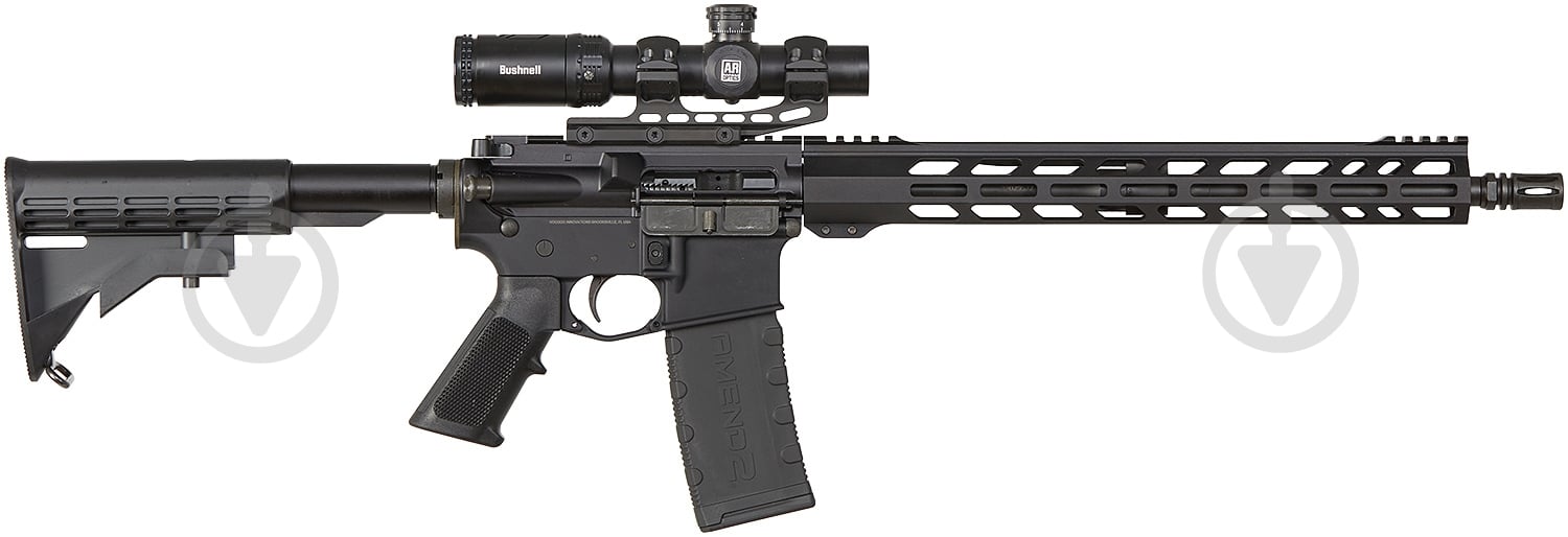 Карабин нарезной VooDoo Arms Witch Doctor AR15 16" кал .223 Rem 1:8" с прицелом Bushnell AR Optics 1-4x24 и моноблоком Leapers - фото 1 Карабин нарезной VooDoo Arms Witch Doctor AR15 16" кал .223 Rem 1:8" с прицелом Bushnell AR Optics 1-4x24 и моноблоком Leapers - фото 1