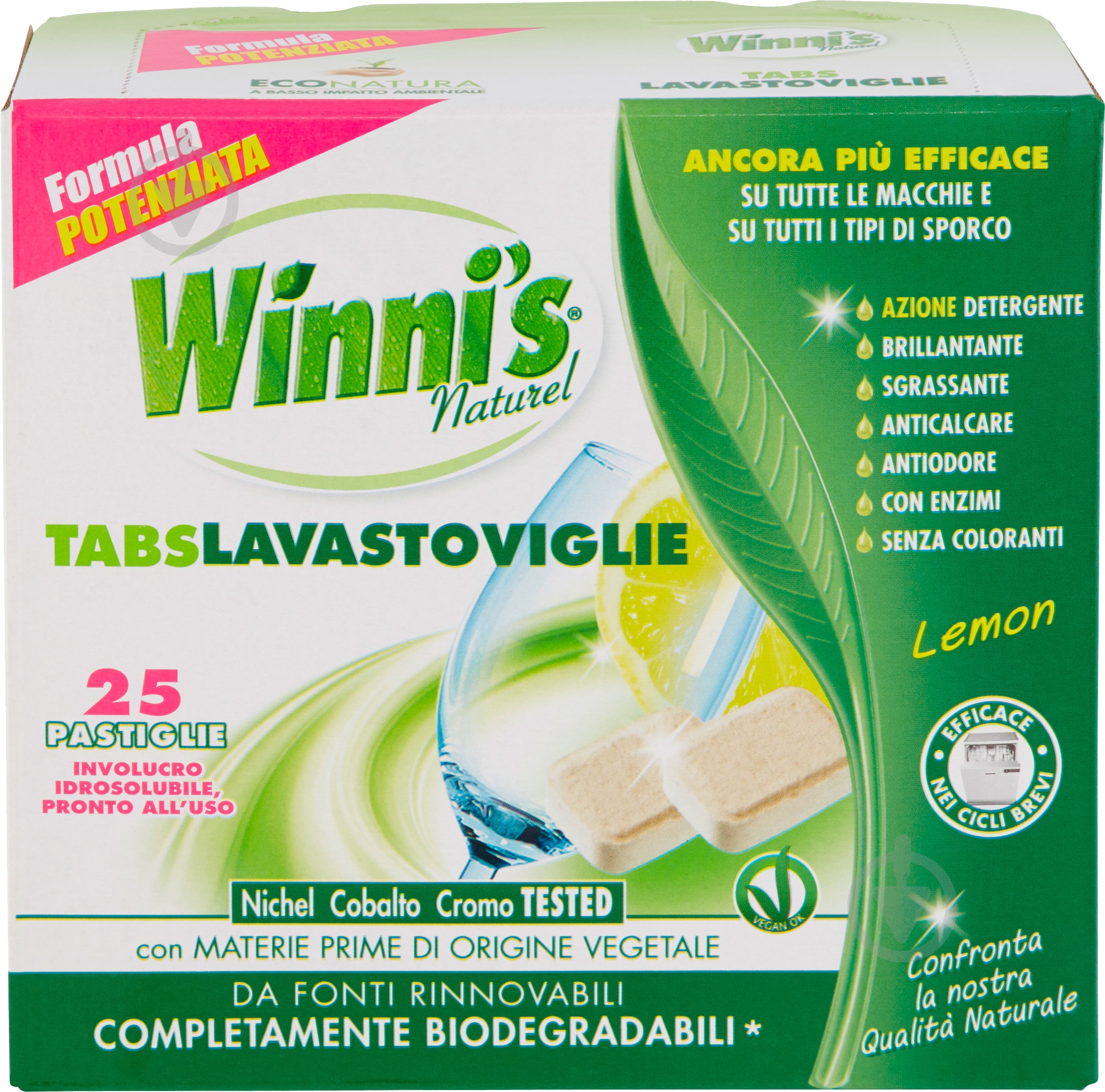 Таблетки для посудомоечных машин Winni’s naturel 25 шт. - фото 1 Таблетки для посудомоечных машин Winni’s naturel 25 шт. - фото 1
