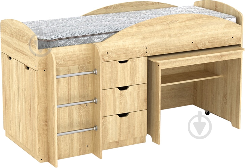 УЦЕНКА! Кровать-горка Компанит Универсал дуб сонома - фото 1