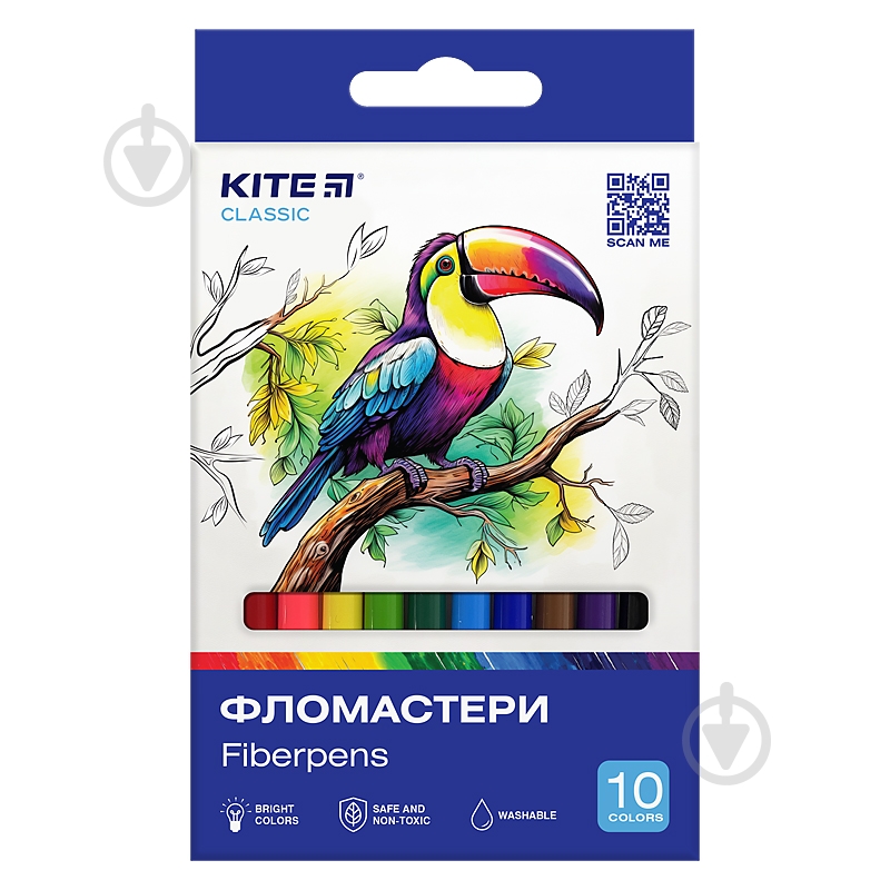 Фломастеры Classic 10 шт. K-455 KITE - фото 1