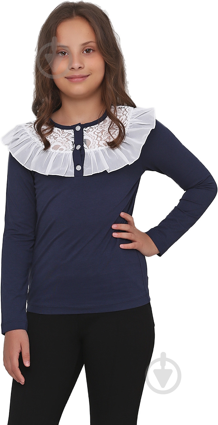 Кофта для девочки Vidoli G-19599W р.152 синий - фото 1